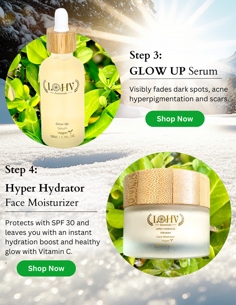 PREMIUM 100% VEGAN GLOW UP Toner Serum With Hyaluronic Acid + Niacinamide + Camellia Leaf + Vitamin E + Rose Water