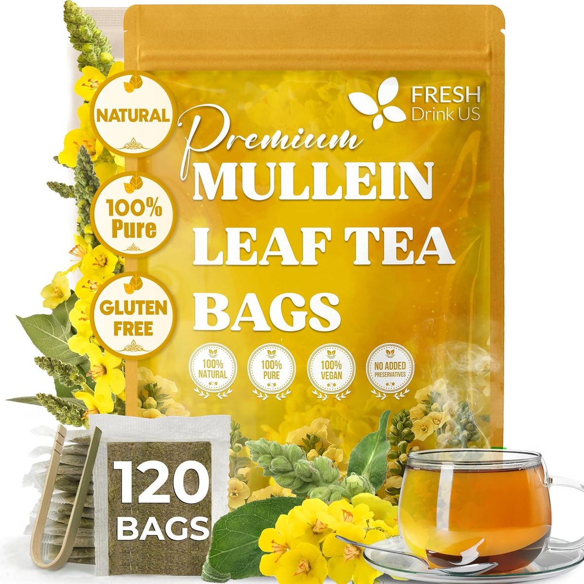 Mullein Leaf Tea Bags