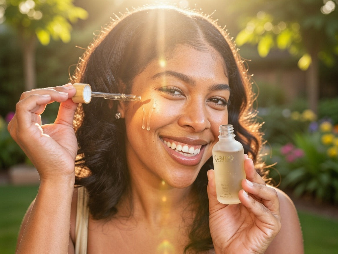PREMIUM 100% VEGAN GLOW UP Toner Serum With Hyaluronic Acid + Niacinamide + Camellia Leaf + Vitamin E + Rose Water