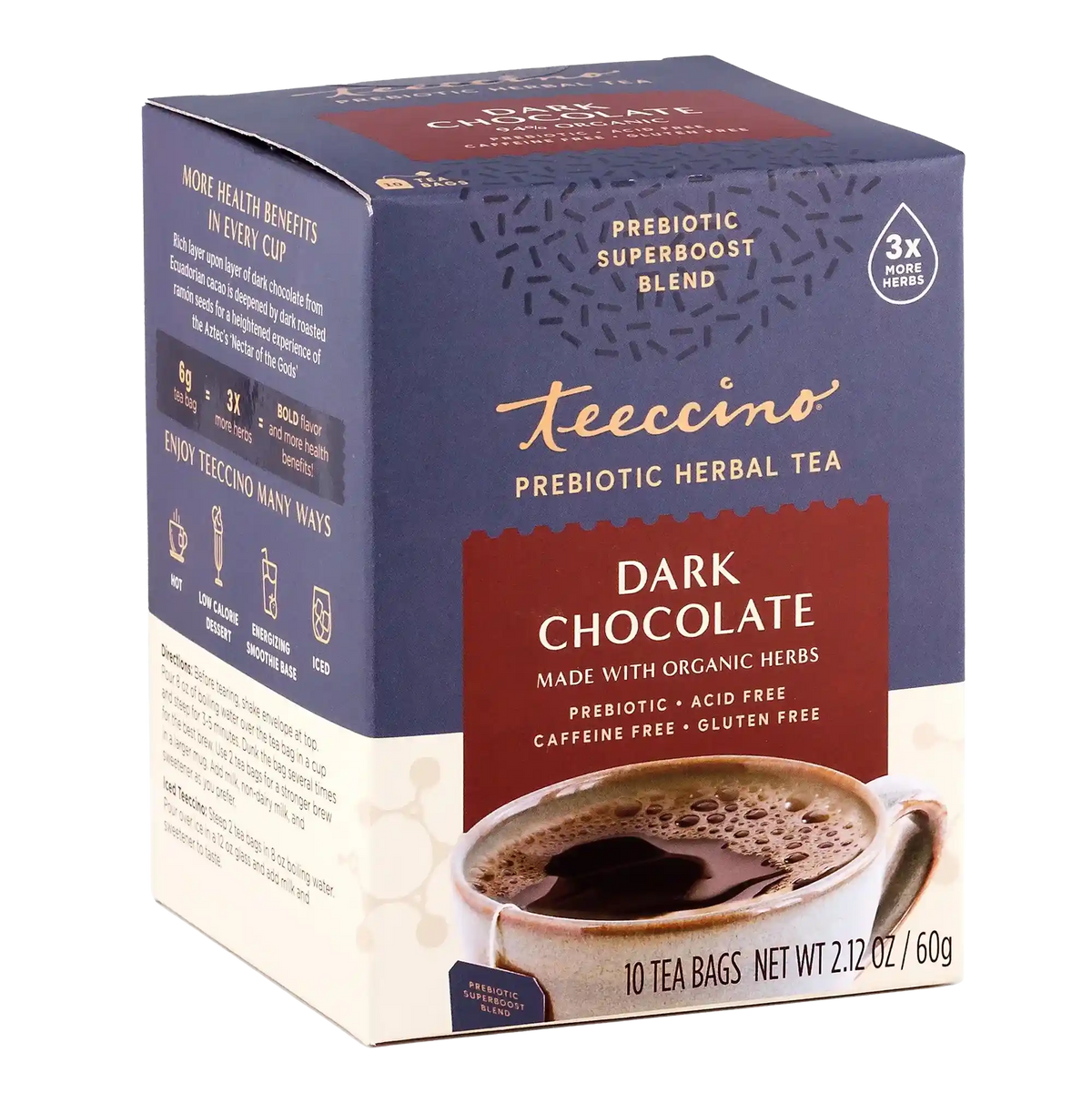 Dark Chocolate Prebiotic SuperBoost Herbal Tea