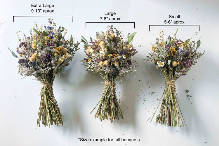 Dried Flower Bouquet – Peony, Blue & Pink Larkspur, Lavender & Avena Oats – Rustic Farm-Grown California Wedding & Home Décor Arrangement