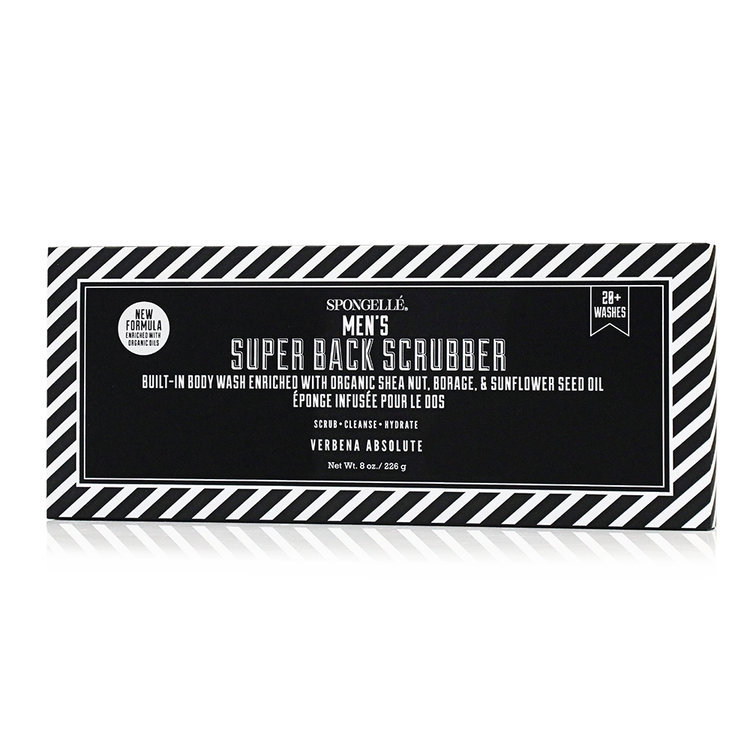 Men's Super Body Wash Infused Back Scrubber
